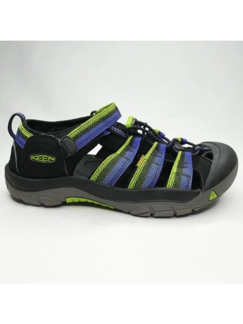 Keen Newport H2 Kids Size 5 Blue Green Slip On Waterproof Fisherman Sandals